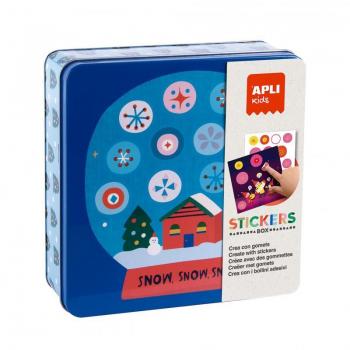 Caja Metálica Stickers Game Navidad