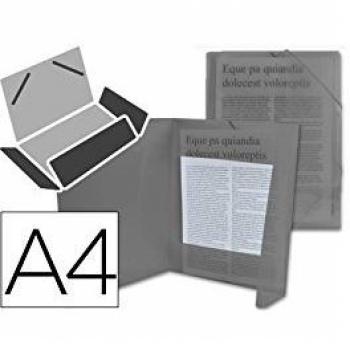CARPETA BEAUTONE GOMAS SOLAPAS 34965 POLIPROPILENO DIN A4 NEGRO TRANSPARENTE