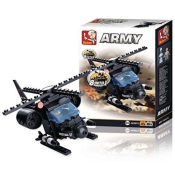 Sluban Bloques de Construccion Army Helicopter