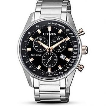 CITIZEN Mens Chronograph Quartz Watch with Stainless Steel Strap AT2396-86E