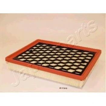 Filtro de aire JAPANPARTS FA-019S con diseño optimizado para un flujo de aire eficiente, alta capacidad de filtración, fácil instalación y compatibilidad con múltiples modelos de vehículos