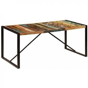 vidaXL Dining Table 180x90x75 cm Solid Reclaimed Wood