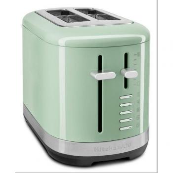 Tostadora KitchenAid 5KMT2109EPT Verde Pistacho, Doble Ranura Ancha, 980W, 7 Niveles de Tostado