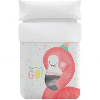 Funda nórdica Infantil Flamin-Go 140X200, 100% algodón, incluye funda de almohada