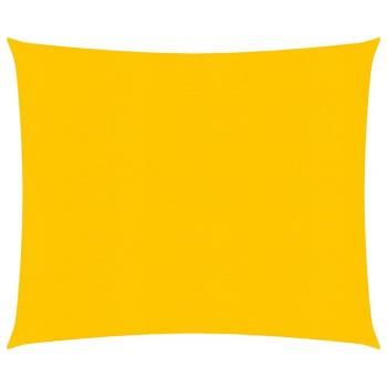vidaXL Sunshade Sail 160 g/m² Yellow 2.5x2.5 m HDPE