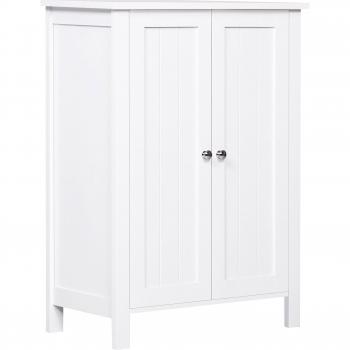 Armario de Baño con 2 Puertas y 2 Estantes Ajustables Interiores