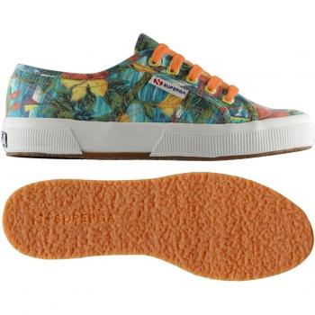 Le Superga - 2750-cotu Fabric 27 - Azul-Yellow - 37