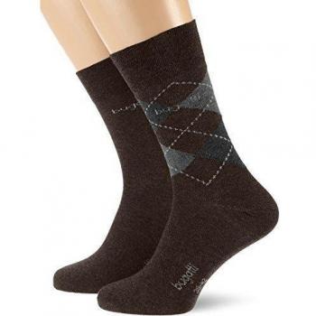 Bugatti Bugatti Herren Socke 2Er Pack Argyle/Uni 6776 - Calcetines para hombre, color braun