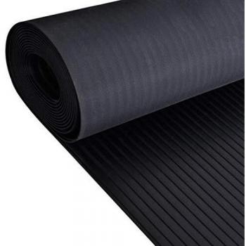 vidaXL Estera Antideslizante de Goma Acanalado Ancho 5x1 m Alfombra de Suelo