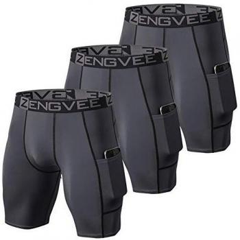 ZENGVEE Pantalones Cortos Hombre Deporte Mallas Cortas Hombre Running Correr Entrenamiento mayas Deportivas Hombre