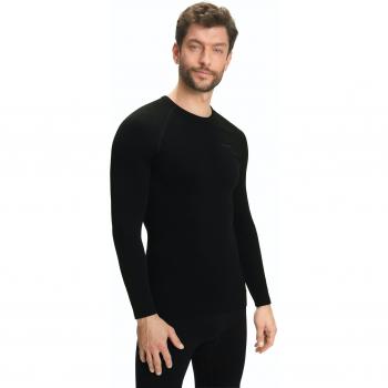 Falke Maximum Warm Long Sleeve Thermal Shirt for Men - Black - M