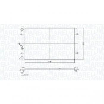 Radiador de refrigeración del motor MAGNETI MARELLI 350213190800