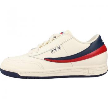 Zapatillas deportivas de Mujer Fila Tennis 83 Wmn, color beige, con diseño retro, suela de goma para mayor tracción, parte superior de cuero sintético y malla para transpirabilidad