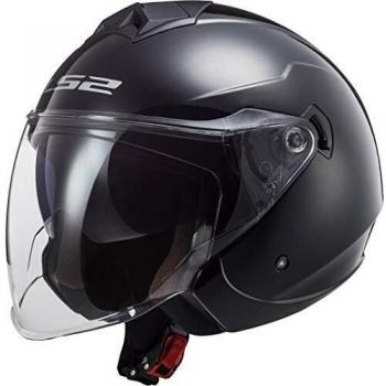 LS2 NC Casco per Moto, Hombre, Negro, XS
