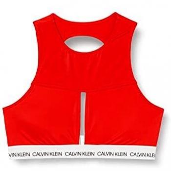 Tommy Hilfiger Open Square Crop Top-RP Tops de Bikini, Rojo