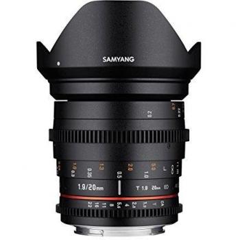 Objetivo Samyang 20mm T1.9 VDSLR ED AS UMC para MFT (Micro Cuatro Tercios)