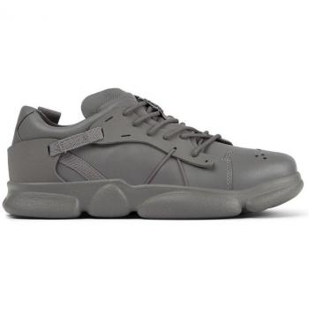 CAMPER Karst - Men's Sneakers - Grey, Size 39, Smooth Leather/Cotton Fabric