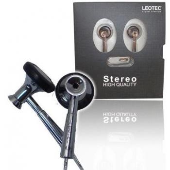 Leotec LEA02S - Auriculares de botón, negro