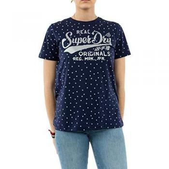 Superdry Rookie Dot All Over Print Camiseta Mujer Atlantic Navy XS