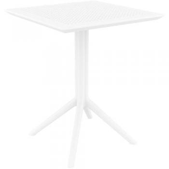 Mesa de Jardín Plegable Sky, Redonda o Cuadrada, Estable y de Fácil Mantenimiento, Resistente a UV y al Clima