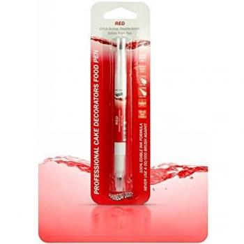 Rainbow Dust Double Sided Edible Food Pen Cake Icing Decoration RED