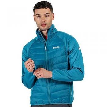 Regatta Bestla-Chaqueta Acolchada Híbrida, Tejido Ligero Y Elástico Repelente Al Agua Y con Aislamiento Baffled/Quilted Jackets, Hombre, Olympic Teal/Gulfstream, XXL
