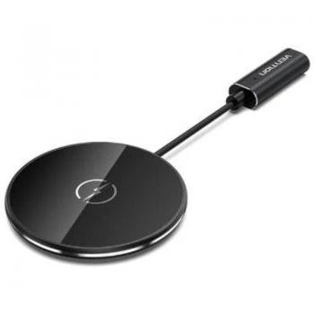 Cargador Inalámbrico Magnético Vention 15W con Protección Contra Sobretensión, Apagado Automático, Indicador LED y USB-C - Color Negro