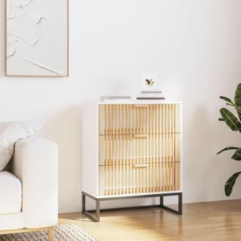 Aparador blanco de madera multicapa 60x30x75 cm