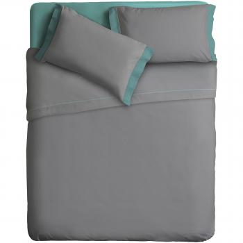 Ipersan Juego Sábanas 2 Colores Color Gris/Verde cm. 240x290