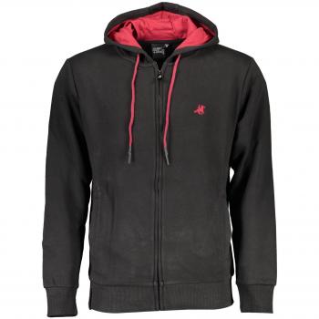 U.S. Polo Assn. Grand Polo Chic Hooded Sweatshirt with Logo Embroidery - XXL, Zip-throughs, male, Black