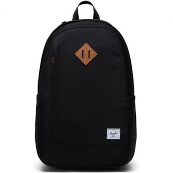 Mochila Herschel Seymour Negra Unisex de Algodón con Compartimento para PC de 15 - Primavera/Verano 2024