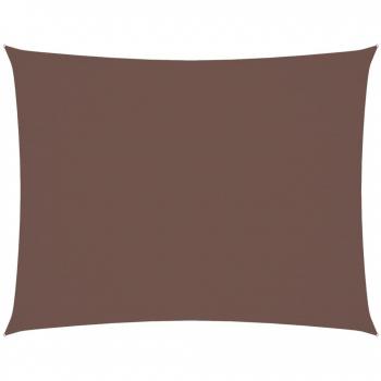 Sombrilla Oxford Rectangular 6x7 m Marrón