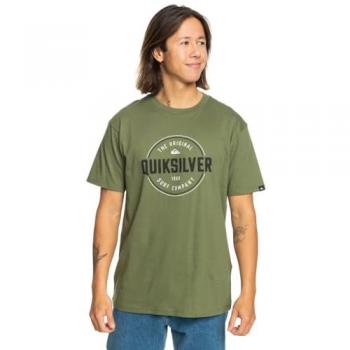 Camiseta de Hombre Quiksilver Circle Up - Trébol de Cuatro Hojas - S