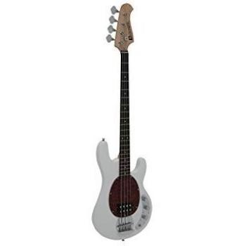 Dimavery 26222090 Bajo eléctrico, Color blanco
