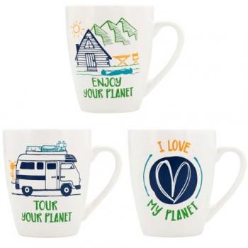 Taza Mug Quid Gretta Cerámica Multicolor 330 ml (Pack 12x)