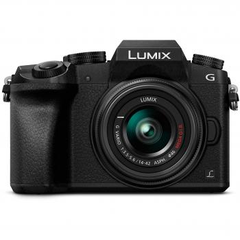 Panasonic Lumix DMC-G7 - Kit Cámara Digital DE 16 MP y Objetivo Standard Zoom LUMIX G Vario 14-42 mm, Color Negro, [versión importada]