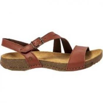 Sandalias de piel 1045 rojizo Art para mujer