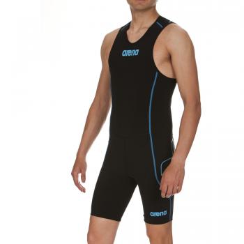 ARENA M Trisuit ST Rear Traje de baño, Hombre, Black/Turquoise, S