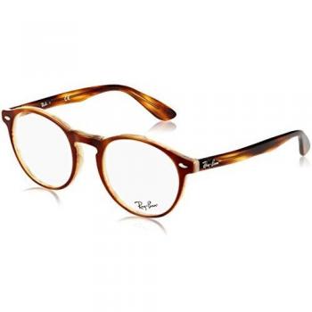 Ray-Ban 0Rx5283, Monturas de Gafas para Hombre, Top Havana Brown Horn Beige, 49