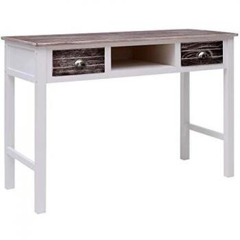 vidaXL Writing Desk Brown 110x45x76 cm Wood