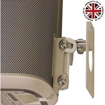 Play 1 Montaje de Pared, (NO es Compatible con SONOS One), Ajustable con Mecanismo de Giro e inclinación, Soporte Individual para el Altavoz SONOS Play:1 con Accesorios de Montaje, Blanco