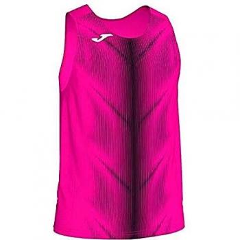 Joma Olimpia F Camisetas, Hombre, Rosa Fluor/Negro, 2XL