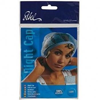Sibel - Gorro de Noche Azul Cielo con Cinta de Ajuste