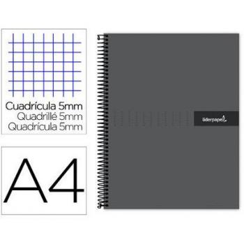 Cuaderno espiral A4 Liderpapel 120 hojas crafty tapa forrada