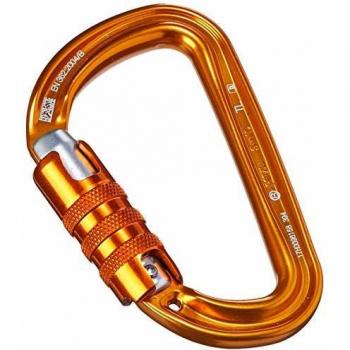Petzl Sm'D Triact Lock Asymmetric Carabiner - Lightweight, Triple Action Safety Mechanism