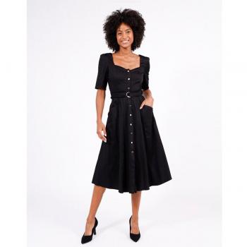 Vestido escote corazón Negro 34 - Naf Naf
