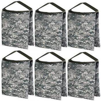 Neewer 6 piezas de 10 x 12 / 26x30cm Bolsa de arena resistente vacía de Studio fotográfico Video para soportes ligeros, soporte, trípode