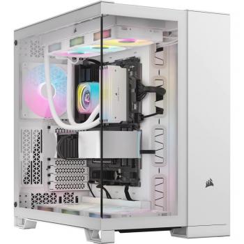 Corsair 6500X RGB Semitorre ATX Doble Cristal Templado USB-C Blanca