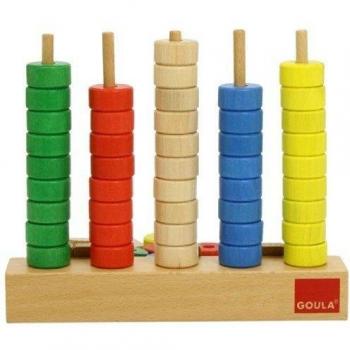 Goula - Juego Educativo Preescolar de Abaco Vertical para Niños a partir de 5 años