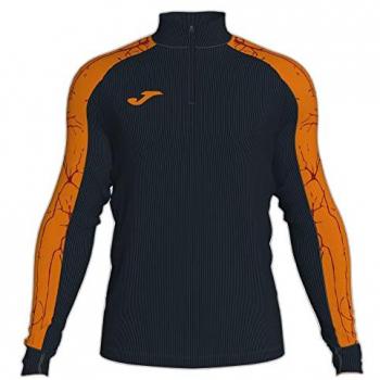 Joma Elite IX Men's Half Zip Sweatshirt Black Orange